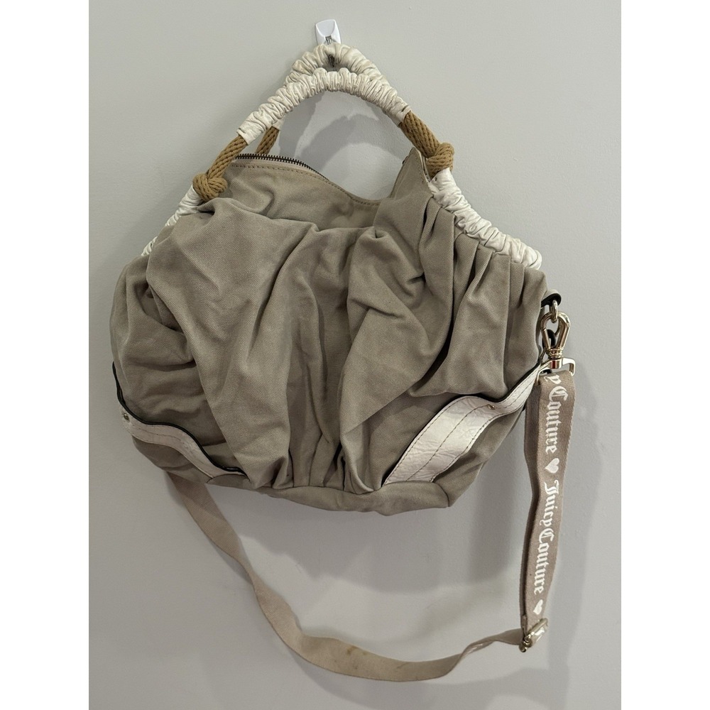 Vintage Juicy Couture Canvas Anchor Tote Bag 18x14.5" - Picture 5 of 15